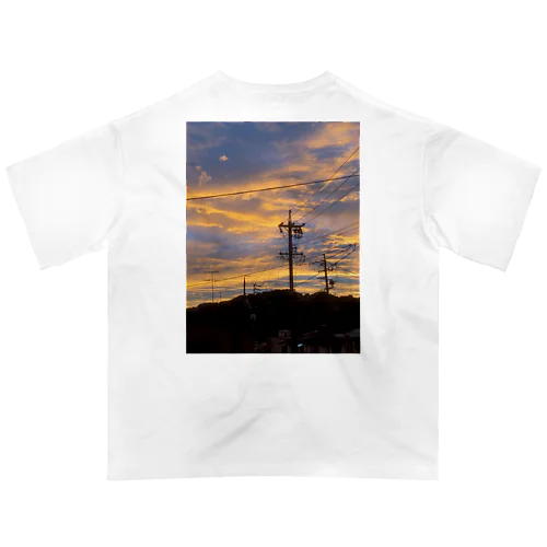 夕焼け オーバーサイズTシャツ