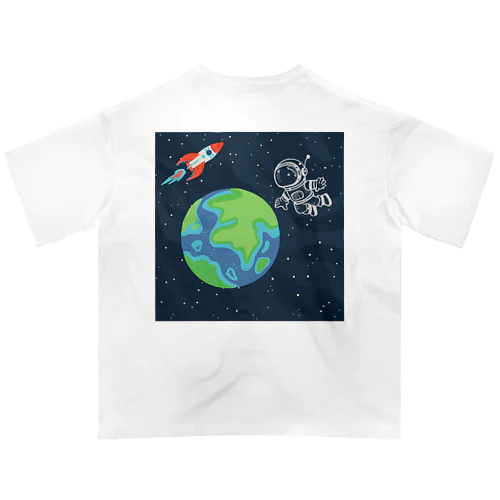 キュートな宇宙飛行士 オーバーサイズTシャツ