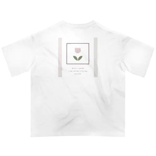 🍑 peach tulip* Oversized T-Shirt