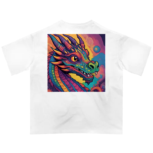 サイケドラゴン オーバーサイズTシャツ