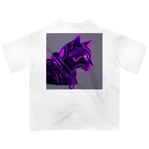 ロボット猫 オーバーサイズTシャツ