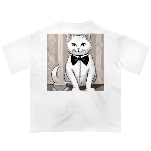 紳士な猫 Oversized T-Shirt