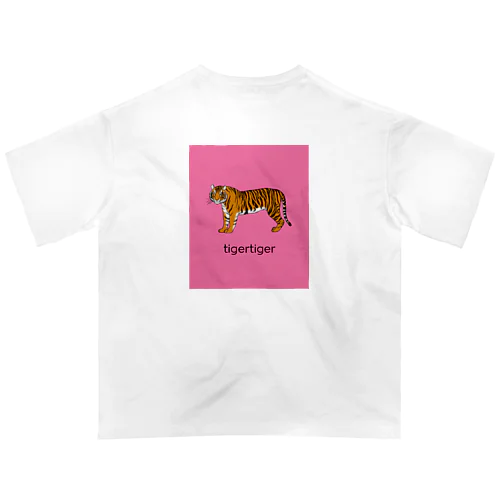  tigertiger ピンク オーバーサイズTシャツ