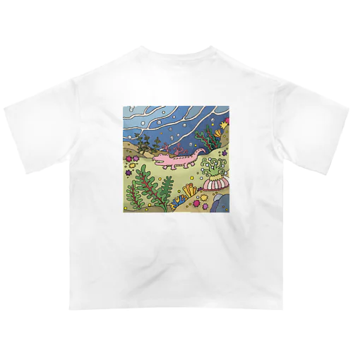 I ワニ海中探索 Oversized T-Shirt