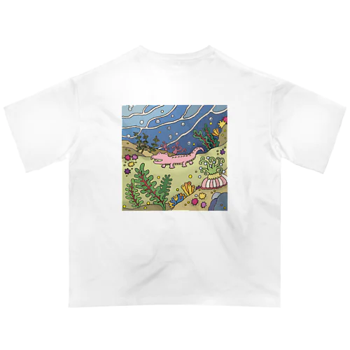 I ワニ海中探索 オーバーサイズTシャツ