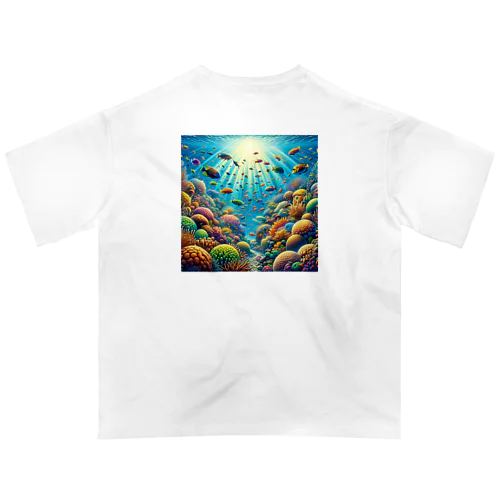 深海の光 オーバーサイズTシャツ