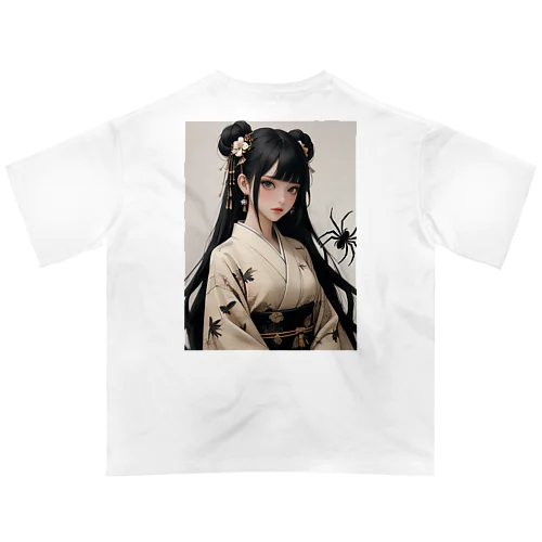 黒髪「蜘蛛と私」 オーバーサイズTシャツ