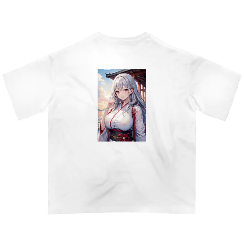 綺麗な巫女 オーバーサイズTシャツ