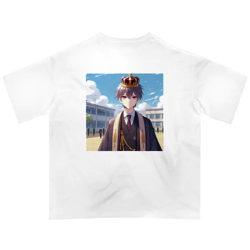 校庭に立つ皇帝 オーバーサイズTシャツ