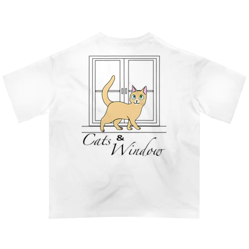 Cats & Windowシリーズ オーバーサイズTシャツ