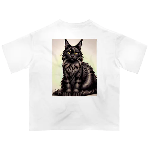 黒猫A オーバーサイズTシャツ