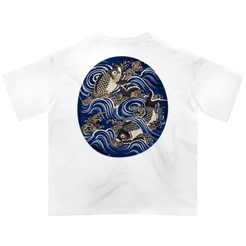 縁起のいい鯉おめでたい Oversized T-Shirt