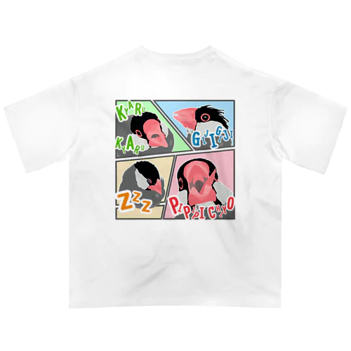 さくら文鳥の舞 オーバーサイズTシャツ