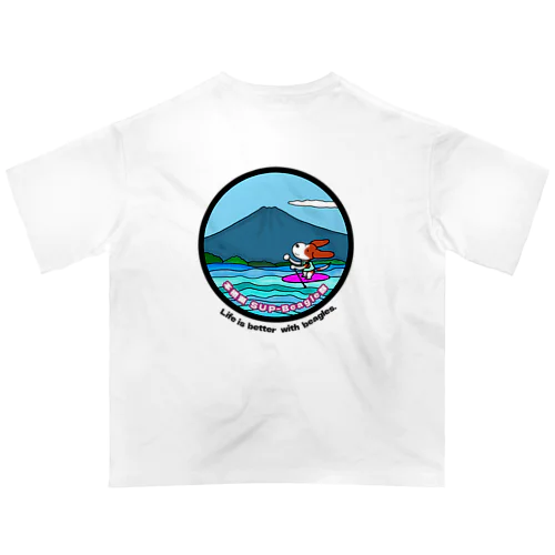 本栖湖SUP-Beagle部 オーバーサイズTシャツ