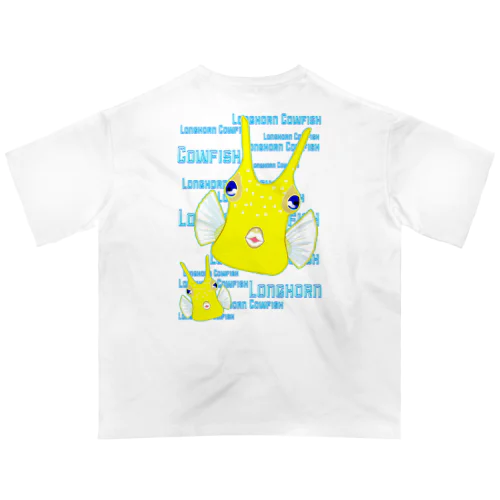 Longhorn Cowfish(コンゴウフグ)　バックプリント Oversized T-Shirt