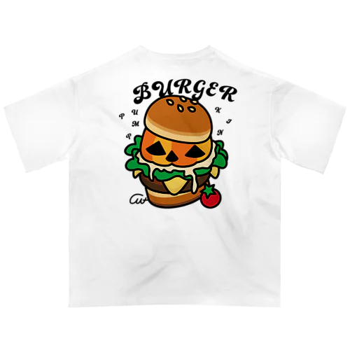 バックプリント　バーガー オーバーサイズTシャツ