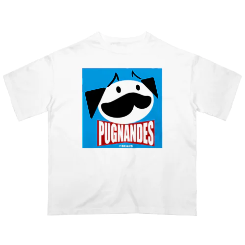 PUGNANDES2022‗Blue Oversized T-Shirt