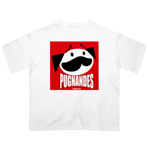 PUGNANDES2022_Red オーバーサイズTシャツ