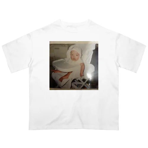 子供の頃の写真 オーバーサイズTシャツ