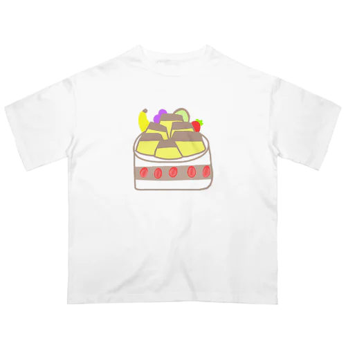 プリンいっぱいケーキ Oversized T-Shirt