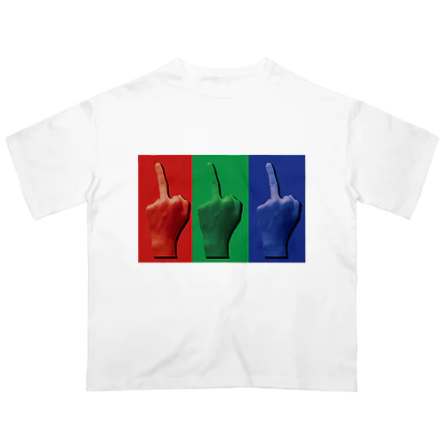 RGB finger Oversized T-Shirt