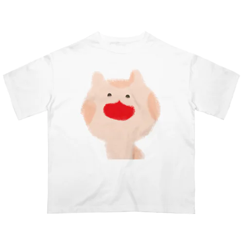 フワネコ「わ」 オーバーサイズTシャツ