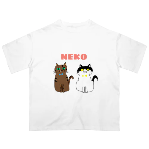 NEKO 〜キジトラ&ハチワレ Oversized T-Shirt