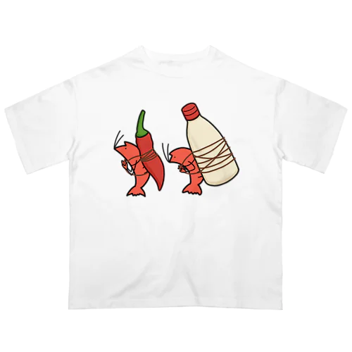 ふたごの　エビの　チリとマヨ Oversized T-Shirt