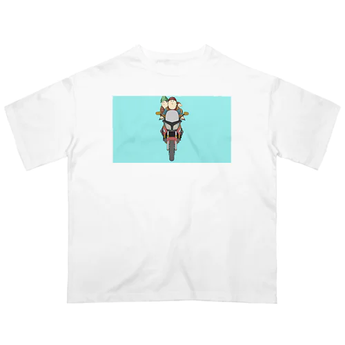 田中と鈴木のバイクTシャツ Oversized T-Shirt