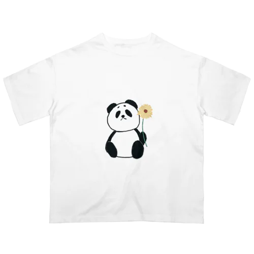 ひまわりパンダ。 オーバーサイズTシャツ