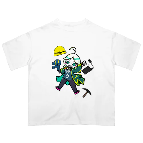 オリキャラ海豚ちゃん　デザイン1 オーバーサイズTシャツ