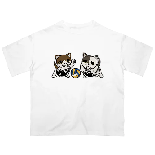 バレー猫オーバーサイズTシャツ Oversized T-Shirt