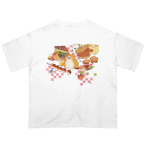 もふもふ和菓子ちゃん オーバーサイズTシャツ