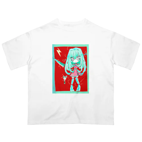 『包丁ちゃん🔪/電撃⚡Ver』 オーバーサイズTシャツ