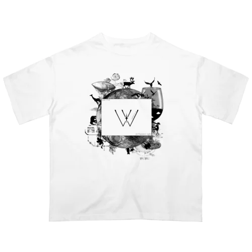 see the world in a different light（淡色） オーバーサイズTシャツ