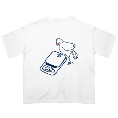 恐る恐る（白文鳥） Oversized T-Shirt