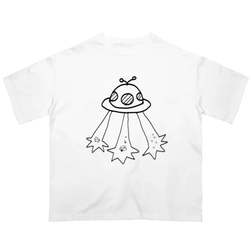 キュピー！！UFOと犬 オーバーサイズTシャツ