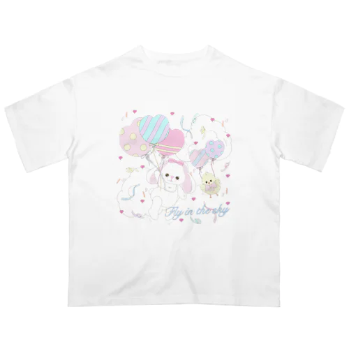 ちーちゃん　ぴびあちゃん　バルーン オーバーサイズTシャツ