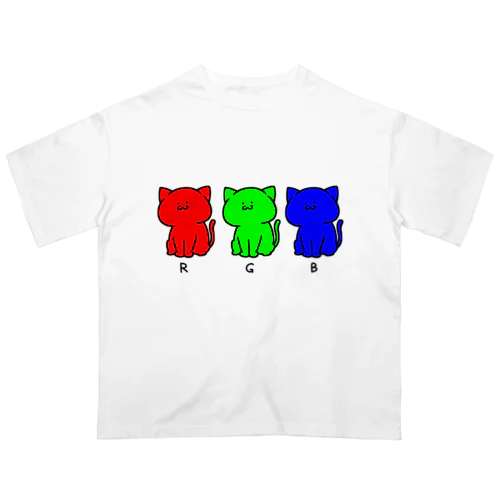 RGBねこ オーバーサイズTシャツ