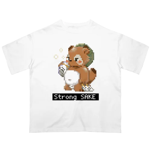 ドット絵タヌキ Oversized T-Shirt