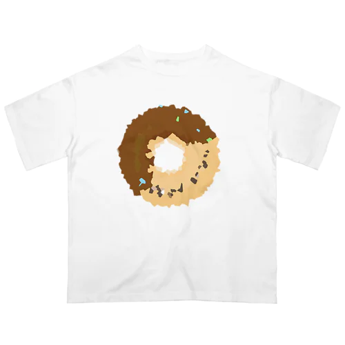 ドーナツ大好き（チョコ） Oversized T-Shirt