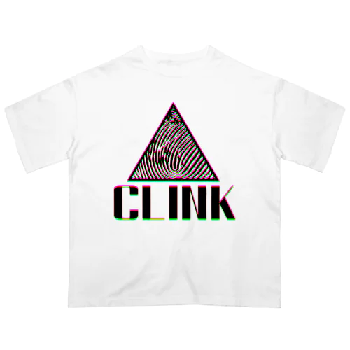 CLINK LOGO RGB BLACK オーバーサイズTシャツ