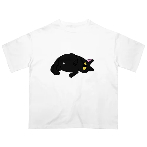 ほぼねこ-ゴロリ- Oversized T-Shirt