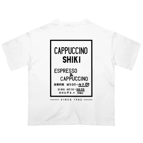 カプチーノ詩季 ドアサインデザイン オーバーサイズTシャツ