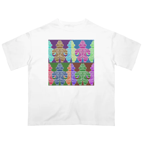 遮光器土偶 - Pop Art ver. Oversized T-Shirt