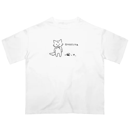 おむすびおとしちゃった(薄い色シャツ向け) Oversized T-Shirt