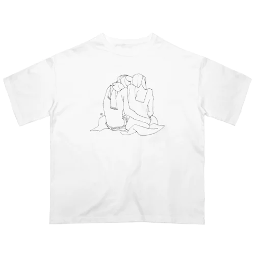 Two women 002 オーバーサイズTシャツ