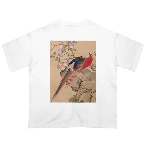 浮世絵 UKIYOE 円山応挙；金鶏 オーバーサイズTシャツ