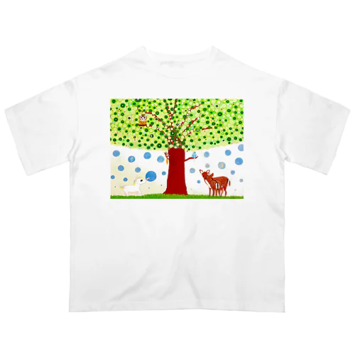 希望の木　-壁紙用- オーバーサイズTシャツ