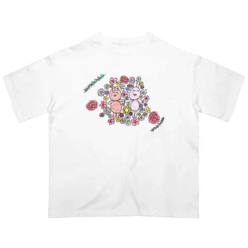 うさりす なかよし オーバーサイズTシャツ